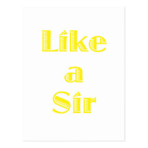Like a Sir Post Card