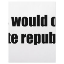 Like Jesus would vote Republican Letterhead