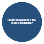 Like Jesus would vote Republican Stickers