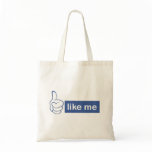 like me - thumbs up canvas bags