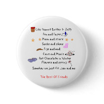 Like Peanut Butter and Jelly Pinback Buttons