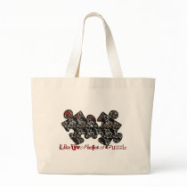 Like Two Pieces of a Puzzle Canvas Bag