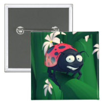 Lil Andy Ladybug Button