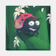Lil Andy Ladybug Fridge Magnets