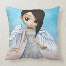 Lil Angels Throw Pillow