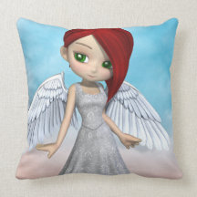 Lil Angels Throw Pillows