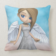 Lil Angels Throw Pillows