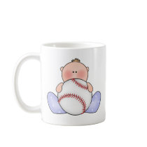 Lil Baseball Baby Boy Coffee Mugs