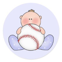 Lil Baseball Baby Boy Sticker