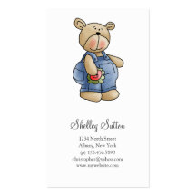 Lil' Bears · Baby Boy Blue Romper Business Cards