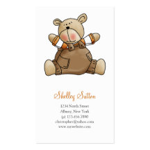 Lil' Bears · Baby Boy Brown Romper Business Card