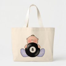 Lil Billiards Baby Boy Tote Bags
