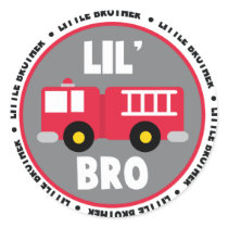 Lil Brother Fire truck stickers