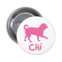 Lil' Chihuahua w/ Chi Text (pink) buttons