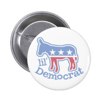 Lil' Democrat Donkey buttons