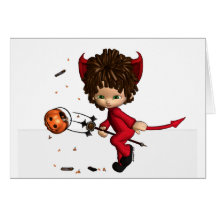 Lil' Devil Halloween Card