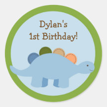 Lil Dino Dinosaur Boys Envelope Seals Stickers