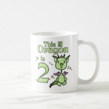 Lil Dragon 2nd Birthday Mugs
