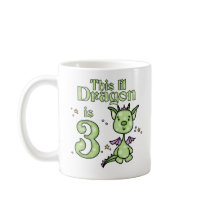 Lil Dragon 3rd Birthday Mugs