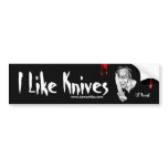 Lil' Dread: I Like Knives Bumper Stickers