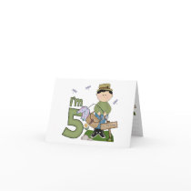 Lil Fisherman 5th Birthday Greeting Cards