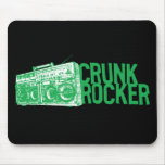 Lil Jon "Crunk Rocker Boombox Green" Mouse Pads