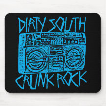 Lil Jon "Dirty South Boombox Blue" Mouse Mats