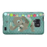 Lil' Lucky Elephant Green Case Samsung Galaxy Cover