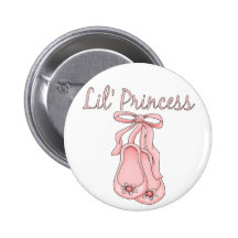 Lil' Princess Ballet Shoes   1 Button