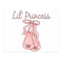 Lil' Princess Ballet Shoes   1 Post Cards