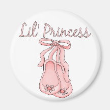 Lil' Princess Ballet Shoes   1 Refrigerator Magnet