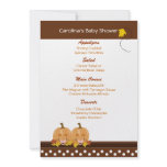 Lil Pumpkins Fall Custom Baby Shower Menu Custom Announcements