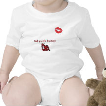 LiL' Red Punk Bunny Baby Bodysuit
