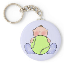 Lil Tennis Baby Boy Key Chain