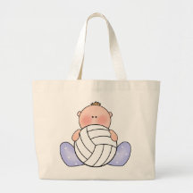 Lil Volleyball Baby Boy Tote Bag
