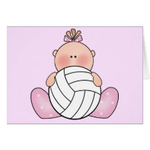 Lil Volleyball Girl Cards
