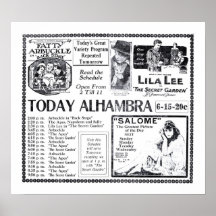 Lila Lee 1919 vintage movie ad poster