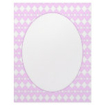 Lilac and white cute hearts letterhead