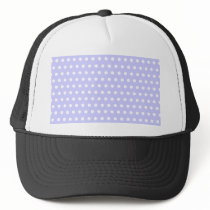 Lilac and White Polka Dot Pattern. Spotty. Hats
