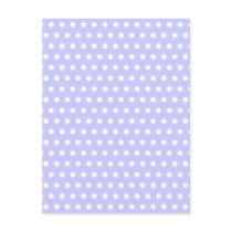 Lilac and White Polka Dot Pattern. Spotty. Post Cards