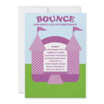 Lilac Birthday Bounce Bouncy House Birthday Party
