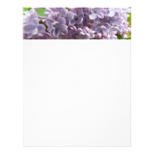 Lilac Blossoms Letterhead