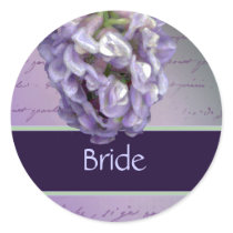Lilac bridal stickers