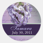 Lilac bridal stickers
