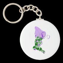 Lilac Christmas Stocking keychains