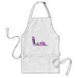 Lilac Cupcake hearts, Stiletto and Hat Art Aprons