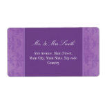 Lilac Damask labels