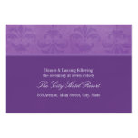 Lilac Damask Reception Enclosure business cards