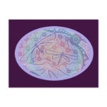 Lilac Dragonflies Postcard