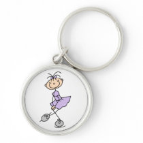 Lilac Dress Figure Skater Tshirts and Gifts Keychains